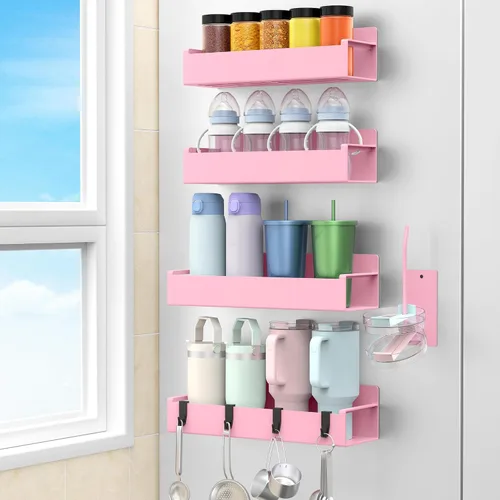 Vista 11 de HuggieGems Soporte Magnético para Botella de Agua para Refrigerador, Organizador de Portavasos para Stanley y Tumbler para Cocina, Paquete de 6