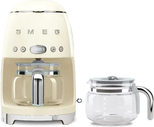 Vista 8 de Smeg Cafetera de goteo retro de los años 50 con jarra de vidrio extra (verde pastel)