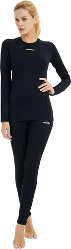 Vista 4 de COOLOMG Women Thermal Leggings Fleece-Lined Winter Warm Leggings Base Layer Pants