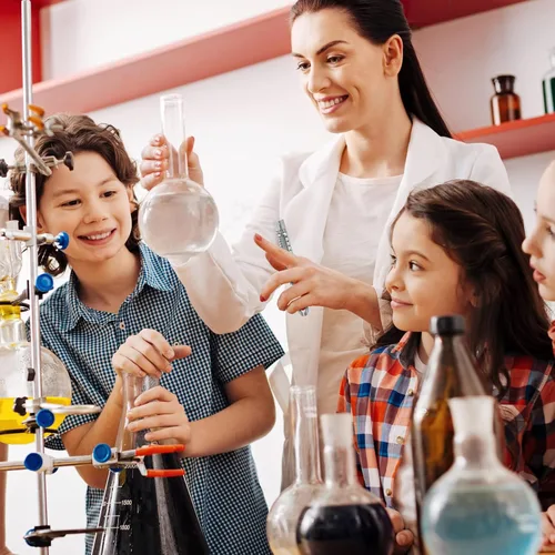 Vista 5 de Tellegloww 12 Piezas Termómetros de Ciencia en Forma de V, Doble Escala, Termómetro de Laboratorio Sin Mercurio para Suministros Escolares