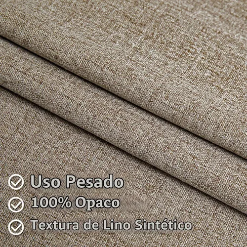 Vista 4 de Cortinas 100% opacas de lino sintético, 96 pulgadas de largo, 2 paneles para dormitorio o sala de estar, térmicas y atenuantes, con lengüetas