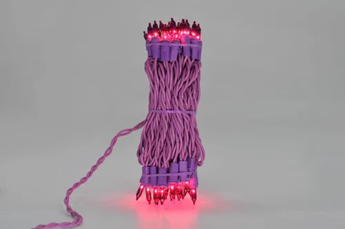 Vista 5 de Brite Star 50 Lt Designer Series Mini luces, púrpura, cable morado Alambre morado (50 Lt)