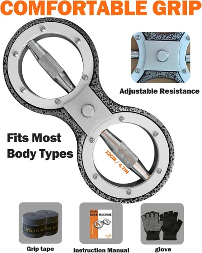 Vista 6 de Fitarc Máquina de quemadura rotadora de 6/12/15 libras, rotador de quemaduras giratorias, entrenador de fuerza de agarre, equipo de entrenamiento