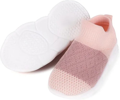 Vista 5 de Zapatos de bebé Pantuflas para niños pequeños, calcetines para niños y niñas, suela antideslizante
