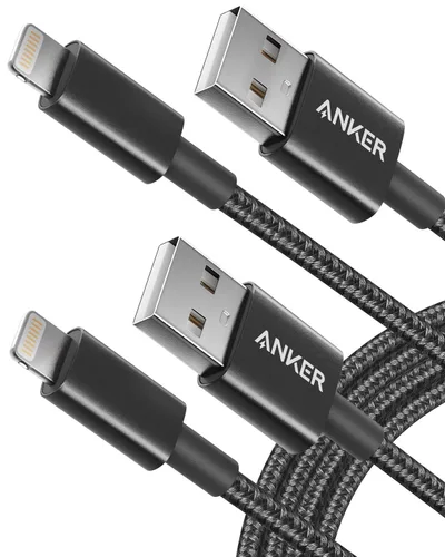 Vista 9 de Anker - Cable USB A a Lightning, certificado MFi (paquete de 1, 3.3 pies, negro)