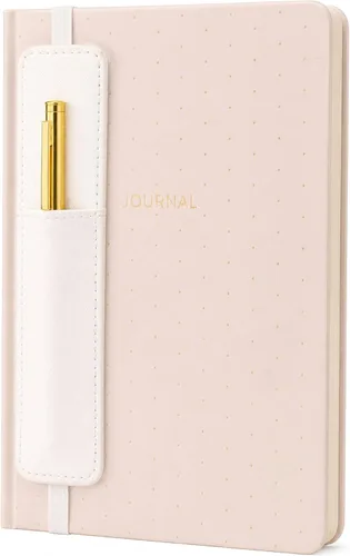 Vista 27 de WORLD TRAVELER Eccolo Medium Lined Journal Notebook, A5 Writing Journal, 256 Ruled Ivory Pages, Ribbon Bookmark
