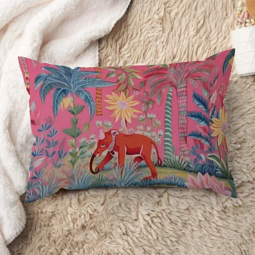 Vista 36 de ArogGeld Funda de cojín lumbar asiática de estilo chinoiserie, de lino marrón, pájaro y flor, funda de almohada asiática para sala de estar, A-6