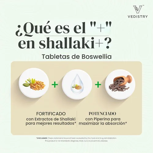 Vista 6 de Vedistry Boswellia Serrata Suplementos 700 mg, tabletas de Boswellia para el bienestar óseo y articular, apoyo ayurvédico para articulaciones