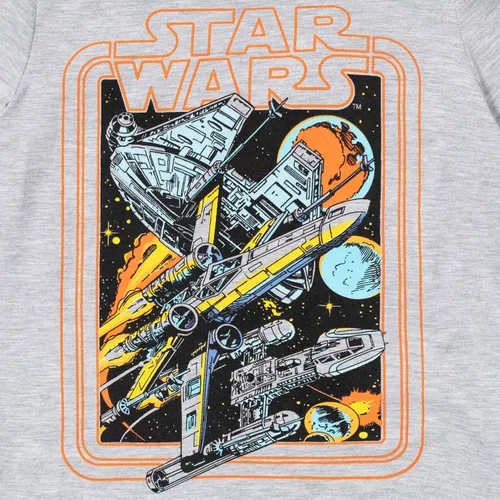Vista 7 de STAR WARS Darth Vader Stormtrooper Millenium Falcon - Conjunto de camiseta y pantalones cortos de malla con gráfico de Halcón Milenio
