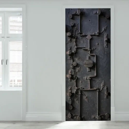 Vista 18 de artfanke Adhesivo de puerta 3D Despegable y pegable 76.95 cm x 200 cm - Envolturas de puerta autoadhesivas Murales Papel tapiz - Habitación