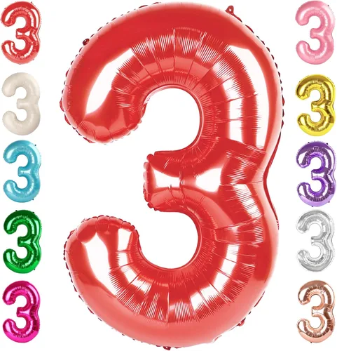 Vista 54 de Globos del números 0 de 40 pulgadas para formar los números 10, 20, 30, 40, 50, 60, 70, 80, 90, 100, para decoración de cumpleaños, bodas, eventos