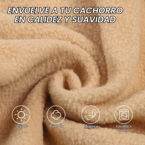Vista 6 de BEAUTYZOO Chaleco de vellón para perros pequeños, de invierno y clima frío, con anillo en D, con anillo en D para correa, resistente al viento, pata