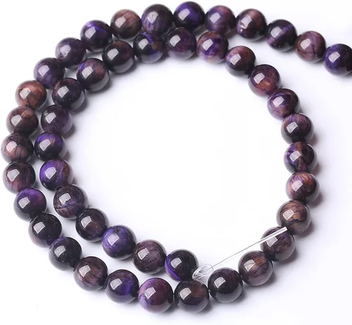 Vista 227 de 100 cuentas de piedra multicolor natural de 0.236 pulgadas (0.236 in), cuentas espaciadoras sueltas redondas para hacer pulseras, collares, aretes