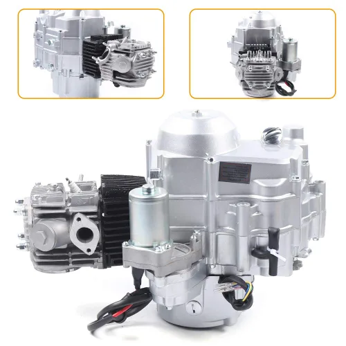 Vista 2 de Motor de motor de 4 tiempos de 110CC Motor de motor de arranque eléctrico de un solo cilindro, motor de 2 válvulas, transmisión automática para ATV