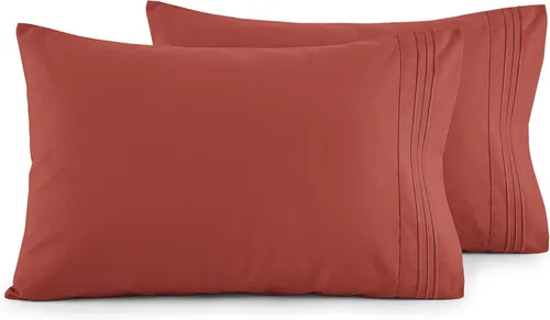 Vista 28 de Elegant Comfort Juego de fundas de almohada ultrasuaves de lujo de 2 piezas - Microfibra premium de calidad hotelera 1500, doble cepillado