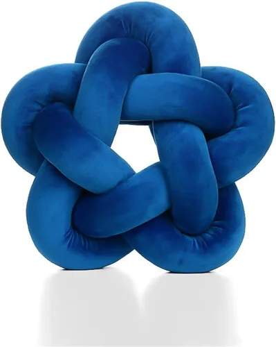 Vista 8 de chislim Bolas de almohada, almohada redonda con nudo hecho a mano, almohadas redondas de felpa decorativas para el hogar, para sofá, dormitorio