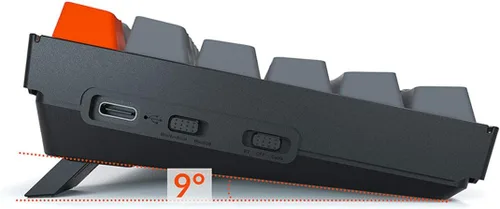 Vista 3 de Keychron K2 - Teclado mecánico inalámbrico Bluetooth RGB con interruptor Gateron G Pro azulantifantasmaN-Key Rollover teclado compacto de 84 teclas