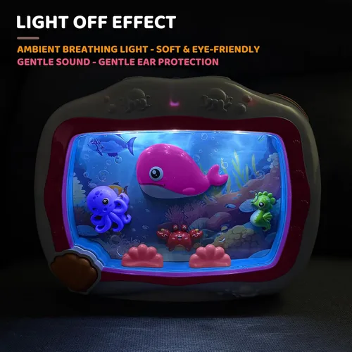 Vista 4 de Juguete musical para dormir para bebés con sonidos suaves y suaves para Rosa