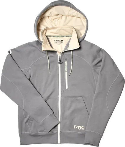 Vista 8 de RTIC Sudadera con capucha impermeable con cremallera para hombre, de manga larga, resistente al agua, para exteriores