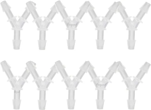 Vista 14 de Conector de púas de 3 vías en forma de Y de plástico de 1/2 "para manguera de aire, accesorio de púas de polipropileno de pp de tubería de agua