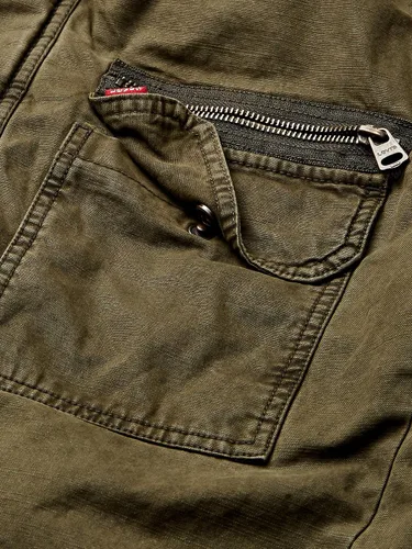 Vista 6 de Levi's Chaqueta militar de algodón lavado grande y alto para hombre