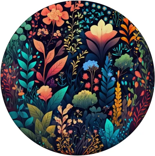 Vista 3 de Acuarela floral vegetación botánica follaje flores de jardín PopSockets intercambiables PopGrip