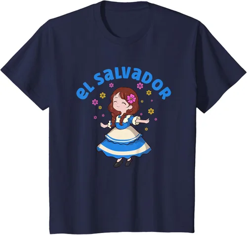 Vista 67 de Camiseta de mujer hispana con bandera salvadoreña de El Salvador Orgullosa, Negro