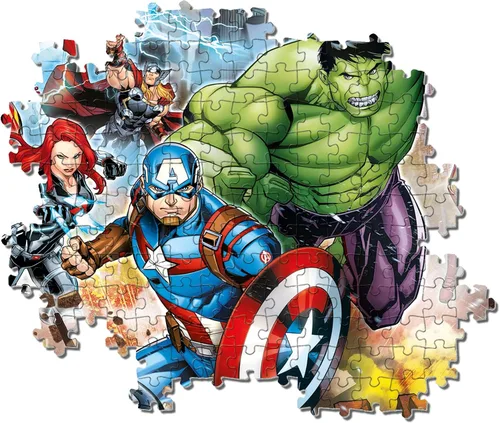 Vista 4 de Clementoni - 29295 - Rompecabezas Supercolor para Niños - Marvel Los Vengadores-180 Piezas