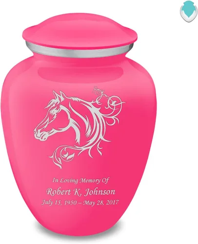 Vista 17 de Geturns Embrace - Urnas de cremación personalizadas para adultos para cenizas humanas, urna funeraria negra grande para hombres y mujeres, 200 libras