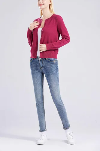 Vista 3 de Gilboa Suéter tipo cárdigan 100% algodón para mujer