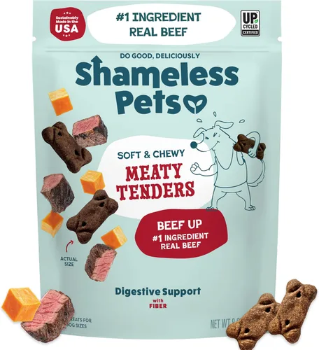 Vista 12 de Shameless Pets Golosinas suaves y masticables para perros, Bacon Me Crazy Meaty Tenders, 8 onzas, el tocino real es el primer ingrediente, sin