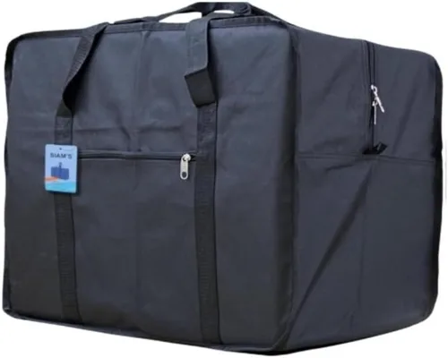 Vista 12 de Bolsa de viaje de carga cuadrada de 24 pulgadas Bolsa Maleta de Lona 50 Lb Cap equipaje Tote, Negro