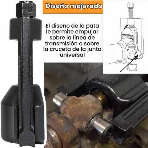 Vista 4 de E-cowlboy 10102 Extractor de Juntas Universal de Servicio Pesado Clase 6-8 y 5192 Herramienta Instaladora de Copas de Rodamiento Extractor de Juntas