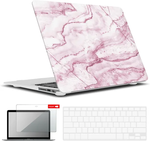 Vista 35 de iBenzer Carcasa rígida de plástico con superficie suave 3 en 1 y cubierta para teclado y protector de visualización para MacBook Air, Negro