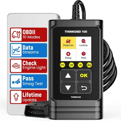 Vista 8 de THINKCAR Thinkobd 500 OBD2 Scanner Check Engine Car Code Reader, Full OBD II CAN Diagnostic Scan Tool, Read and Clear Error Codes, Live Data