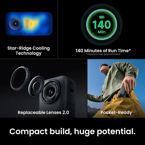 Vista 7 de Insta360 X6 Essentials Bundle White - Cámara 8K 360 con sensores de 1/1.1" Blanco ártico