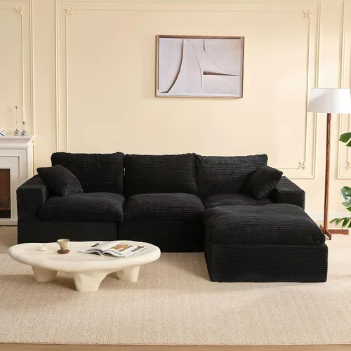 Vista 36 de Sofás seccionales de 106.3 pulgadas para sala de estar, sofá en nube, sofá modular seccional, sofá convertible, sofá de asiento profundo, juego