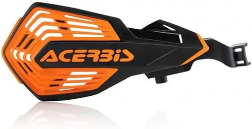 Vista 4 de Guardamanos Acerbis K-Future Compatibles con GasGas, Husqvarna, KTM, SHERCO – Blanco/ 16 Naranja