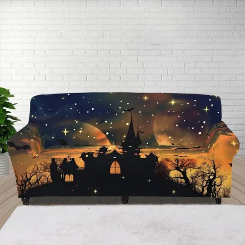 Vista 29 de Horeset Fundas elásticas para sofá con diseño de flores otoñales, lavables para sofá de 2 cojines, funda protectora para mascotas y perros