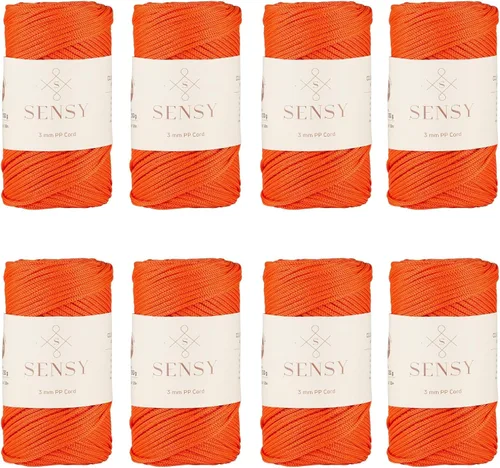 Vista 41 de Cuerda de poliéster Sensy Premium de 3 mm, 120 metros, 100% cordón de polipropileno, cuerda de macramé de 3 mm, cordón para bolsos de ganchillo