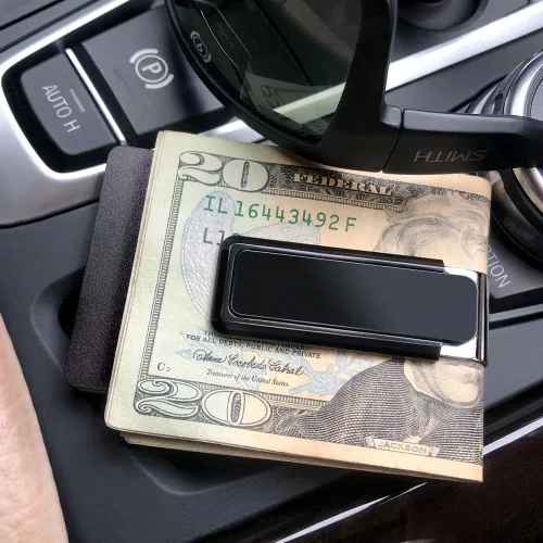 Vista 5 de M-Clip Clip para dinero, alternativa minimalista y delgada para llevar en el bolsillo delantero, soporte para efectivo y tarjetas de crédito