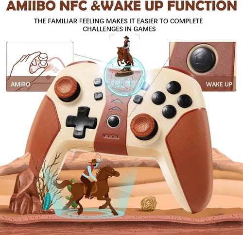 Vista 2 de Puning Control Switch Pro controlador inalámbrico compatible con Nintendo SwitchSwitch LiteSwitch OLED compatible