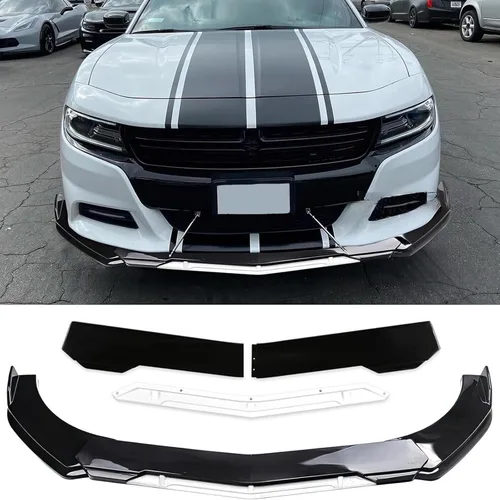 Vista 14 de DREAMOTOR Alerón Divisor Universal Ajustable para Parachoques Delantero de Automóvil, Labio Barbilla Spoiler, 4 Piezas, Protector Difusor Compatible