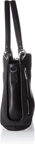 Vista 3 de Calvin Klein Melanie Pebble cuero Slouchy Zip Face Hobo
