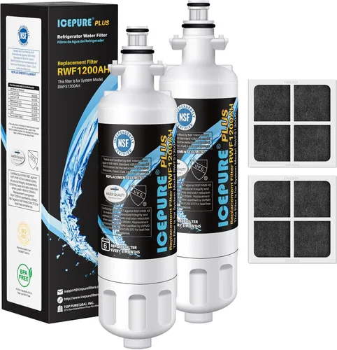 Vista 10 de ICEPURE 46-9690 Reemplazo para LG LT700P ADQ36006101, Kenmore Elite 46 9690, LFXC24726S, 469690, ADQ36006102 LMXS27626S LFXS30766S filtro de agua