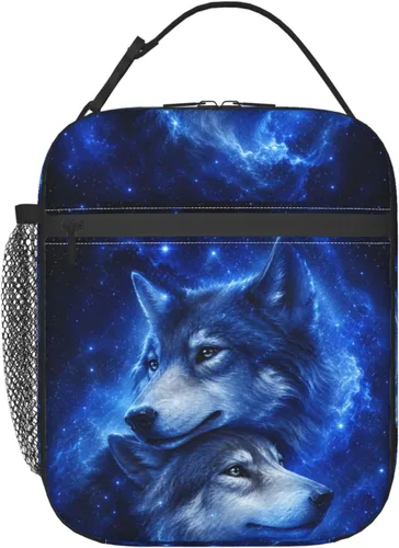 Vista 11 de Sun and Moon Mystic Goth Witchy Fiambrera reutilizable con aislamiento, bolsa de almuerzo térmica para niños, niñas, escuela, hombres, mujeres