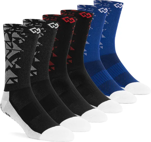 Vista 3 de GripGeek Calcetines de fútbol antideslizantes, fútbol, baloncesto, hockeycorrer, calcetines antideslizantes
