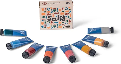 Vista 9 de Sculpd Juego de bolígrafos de pintura acrílica, tonos Bloomsbury, puntas finas de primera calidad para pintar cerámica, madera, cartón, papel