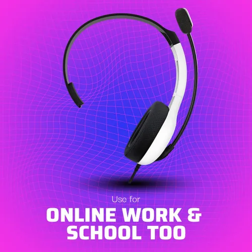Vista 6 de PDP LVL30 Wired Headset with Single-Sided One Ear Headphone for PC, Xbox - Mac, Tablet Compatible - Noise-Cancelling Mic - Lightweight, Cool