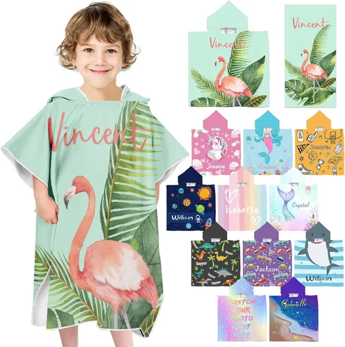 Vista 40 de Toallas de playa personalizadas para niños, toallas de playa personalizadas con nombres, regalos personalizados para niños pequeños, niñas